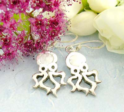 Cheap jewelry shopping online 925 sterling silver earrings designed with lustrous octopus 
 


  