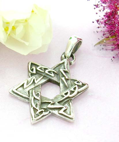 Celitc pendants for sale shopping sterling silver with double triangle forming star pattern 