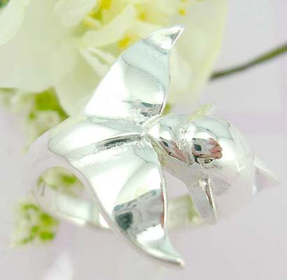  OnlineCool wholesale silver jewellery catalog dolphine and tail sterling silver ring      