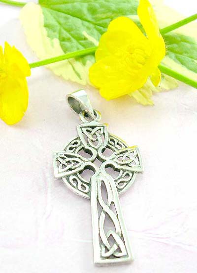 Cross pendant catalog online sterling silver cross pendant design in celtic twisted eternal circle cross pattern  
