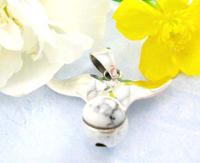 Pendant jewelry catalog online a bird holding a white turquoise design in 925 sterling silver pendant    